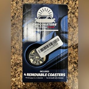 Weathertech Car Coasters, Set of 2 Large (3 7/16” diameter)